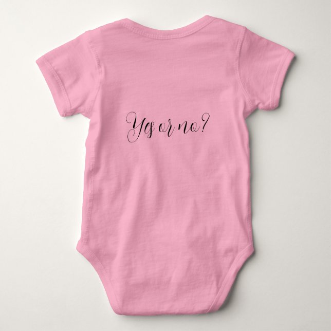 Do You Want To Be My Godmother - Baby Bodysuit  T Shirt (Baksida)