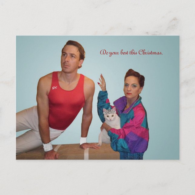 Do your best this Christmas. Helg Vykort (Framsida)