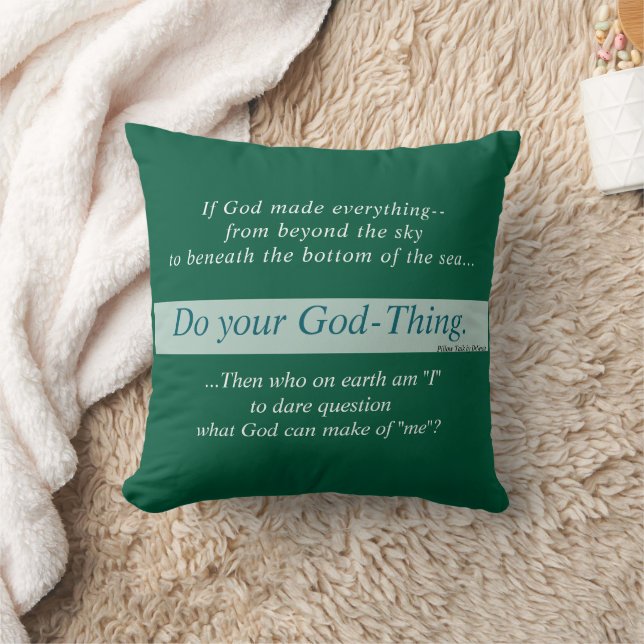 Do Your Thing 16x16 two-sided Throw Pillow Kudde (Filt)