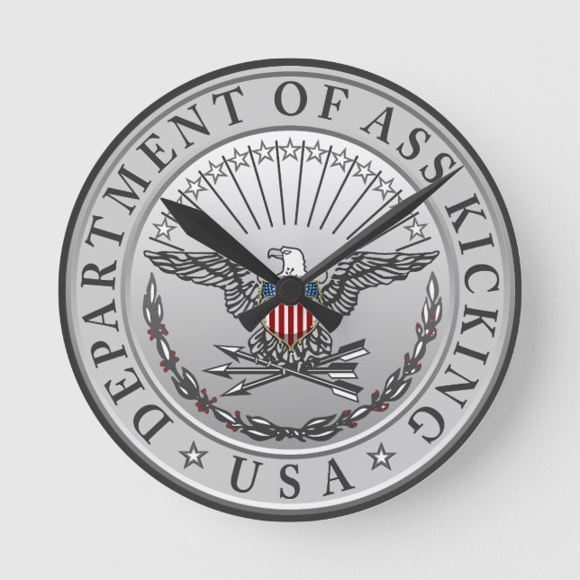 DoAK-väggklocka, 8-tums rund akryl Klocka (Framsida)