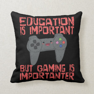 Dobbel är Importanter än utbildning - rolig Game Kudde