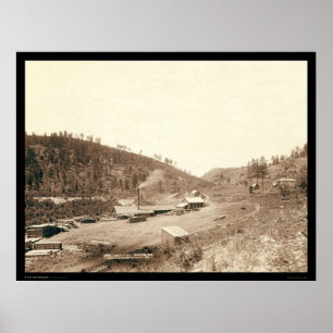 Dobbins mal & röker bunten Black Hills SD 1890 Poster