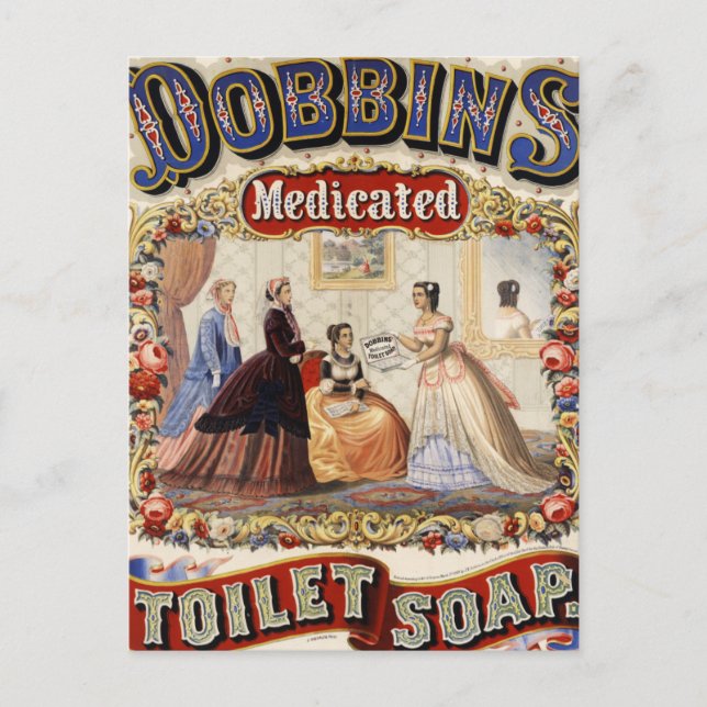 Dobbins Medicinsk Toilet Soap Vykort (Framsida)