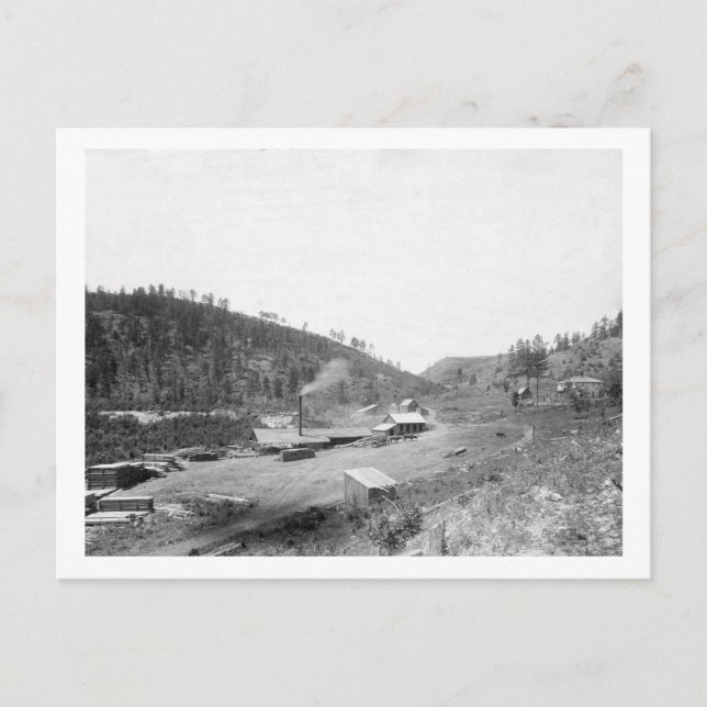 Dobbins saw Mill i Black Backe-fotot Vykort (Framsida)