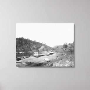 Dobbin'sens sawmill i Blacket Hills fotograferar Canvastryck