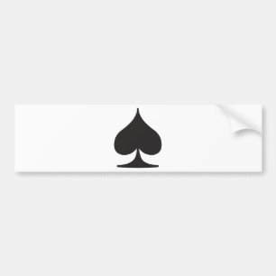 Dobbleri för pokerspadekostym bildekal