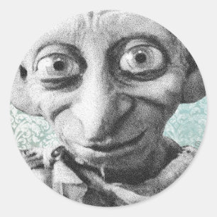 Dobby 4 runt klistermärke
