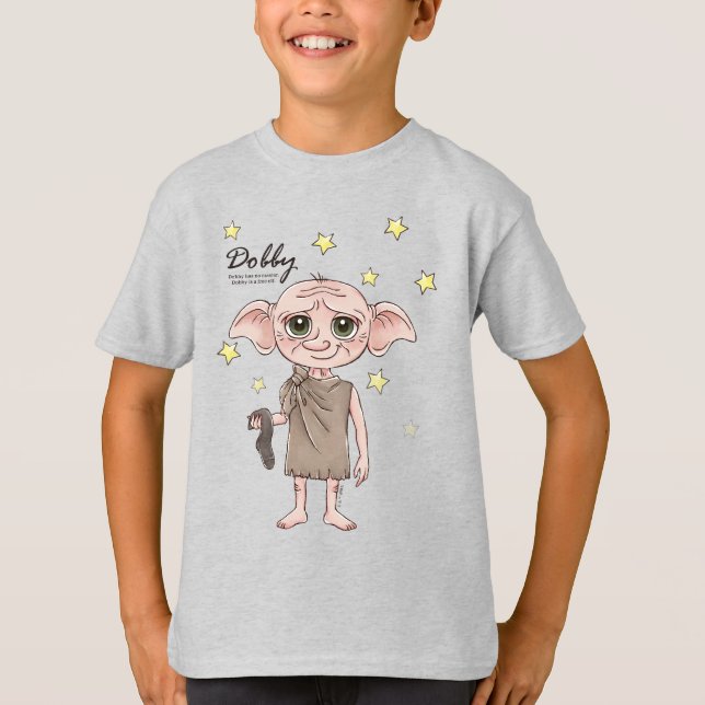 Dobby Akvarell Karaktärs Konst T Shirt (Framsida)