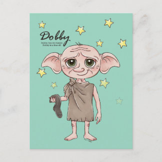 Dobby Akvarell Karaktärs Konst Vykort