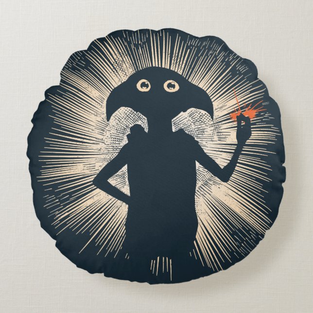 Dobby Casting Magic Rund Kudde (Framsidan)