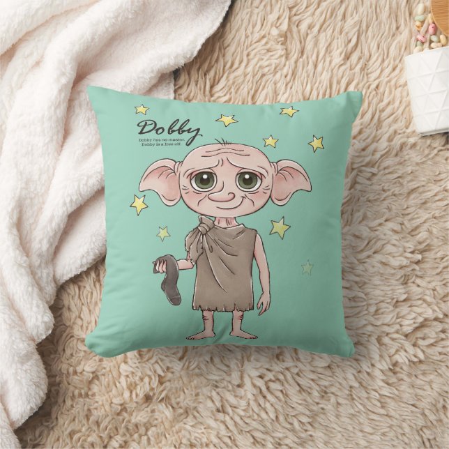 Dobby Watercolor Character Art Kudde (Filt)