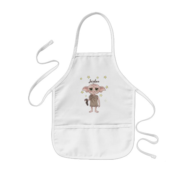 Dobby Watercolor Karaktärsillustration Barnförkläde (Framsidan)
