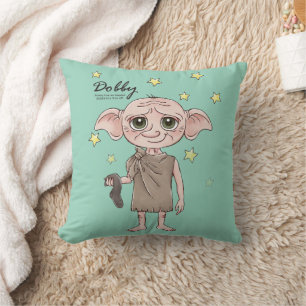 Dobby Watercolor Karaktärsillustration Kudde