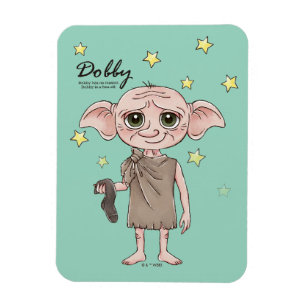Dobby Watercolor Karaktärsillustration Magnet