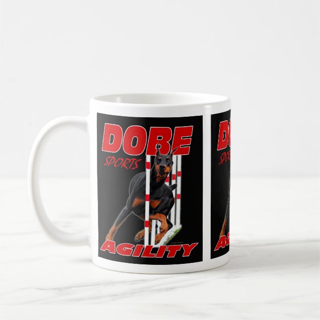 Dobe sportar - Agility Kaffemugg (Vänster)