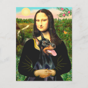 Doberman 1 - Mona Lisa Vykort