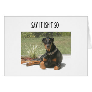DOBERMAN ’5Oth’ HUMOR Hälsningskort
