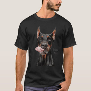Doberman Älskare Doberman Pinscher Hund Mamma Pap T Shirt