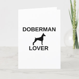 doberman älskare helgkort
