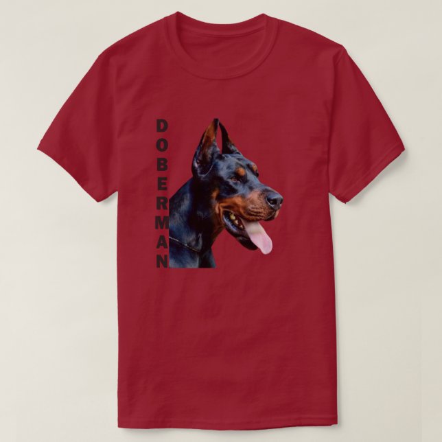 Doberman Älskare T Shirt (Design framsida)