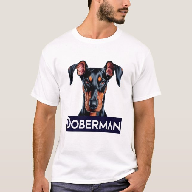 Doberman Älskare T Shirt (Framsida)