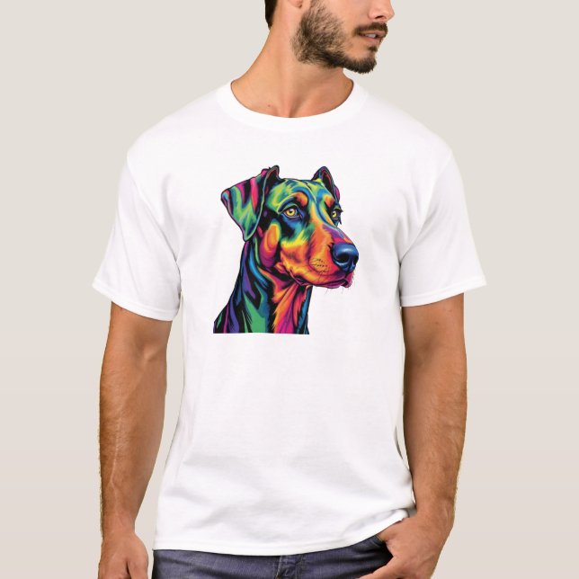 Doberman Älskare T Shirt (Framsida)