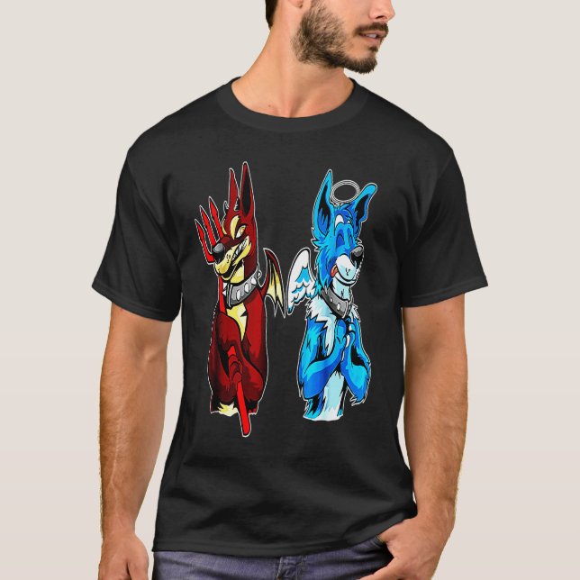 DOBERMAN Änglar Och Demoner T Shirt (Framsida)