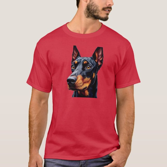 Doberman Animal T Shirt (Framsida)