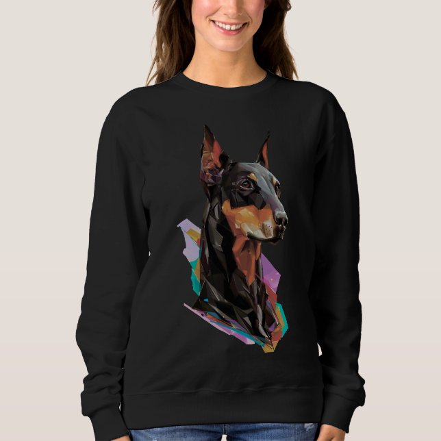 Doberman Art 815 T Shirt (Framsida)
