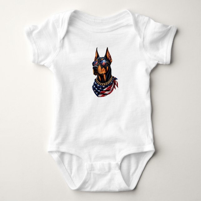 Doberman Baby T Shirt (Framsida)