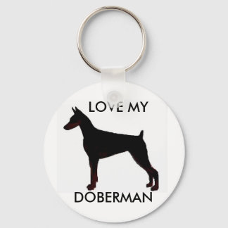 doberman Black, KÄRLEK MY, DOBERMAN Nyckelring