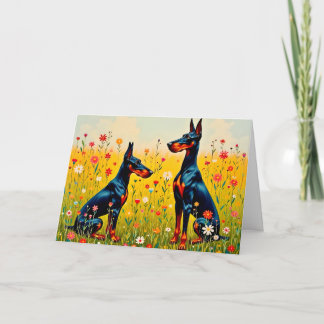 Doberman Blank Card Kort