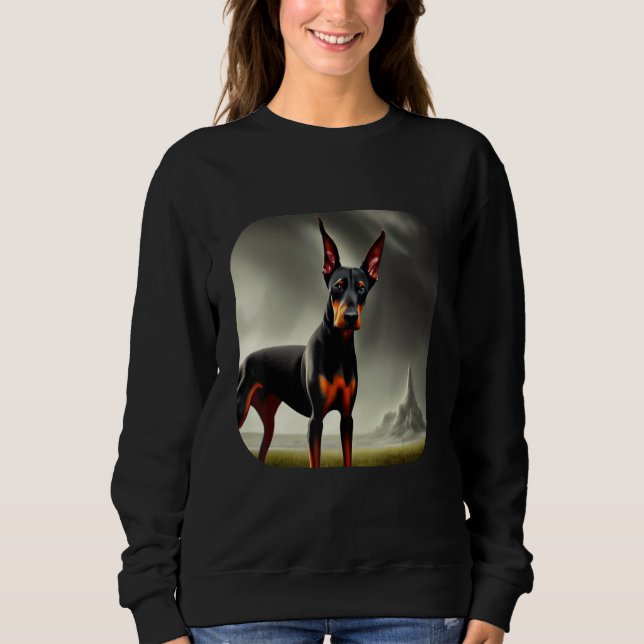 Doberman Dog T Shirt (Framsida)
