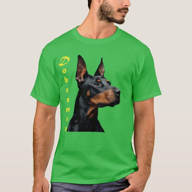 Doberman Family T Shirt (Framsida)