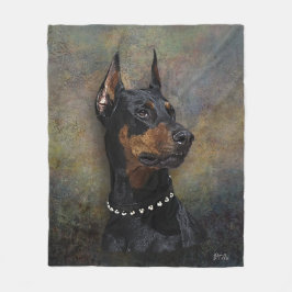 Doberman Fleecefilt