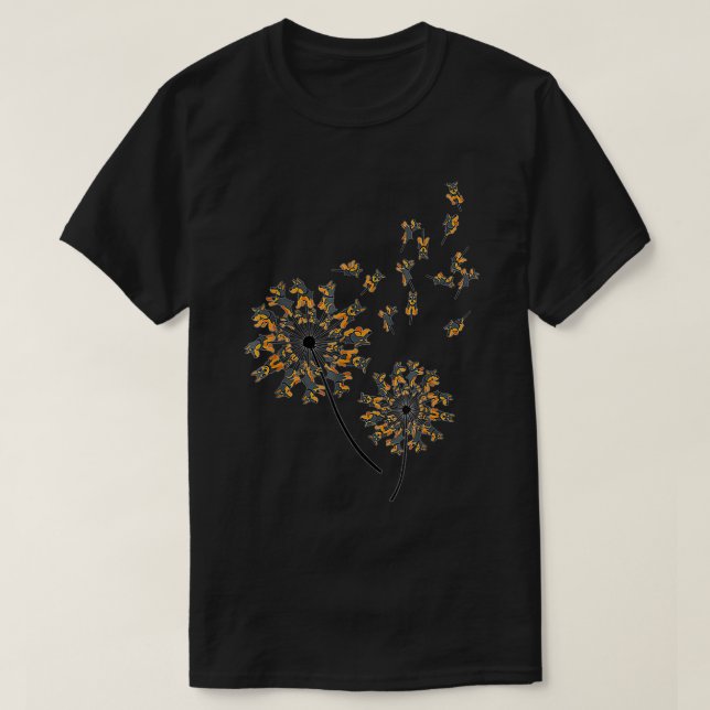 Doberman Flower Fly Dandelion Funny Dog Lover For  T Shirt (Design framsida)