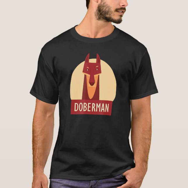 Doberman för Hund och djur överallt T Shirt (Framsida)