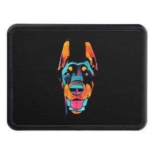 Doberman Gift  Doberman färgad Dragkroksskydd