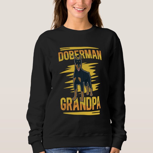 Doberman Grandpa Dog Owner Doberman T Shirt (Framsida)