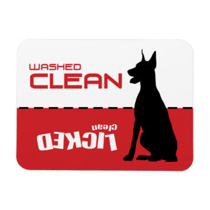 Doberman great danediskaremagnet magnet