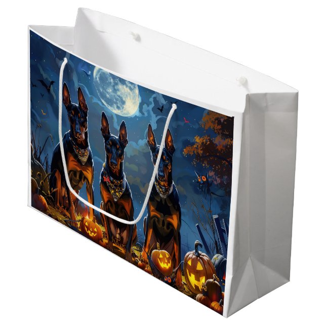 Doberman Halloween Kuslig (Framsidan Vinklad)