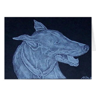 doberman hälsningskort
