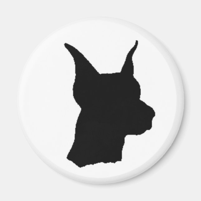 Doberman Head Magnent Magnet (Framsidan)