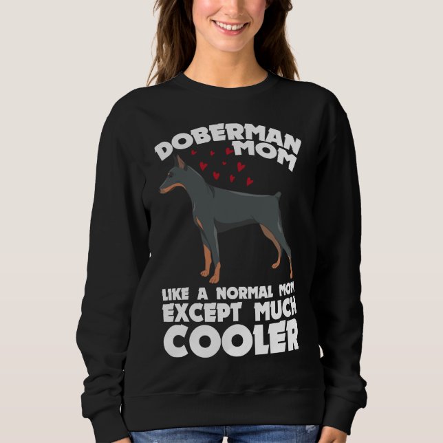 Doberman Hund 1002 T Shirt (Framsida)