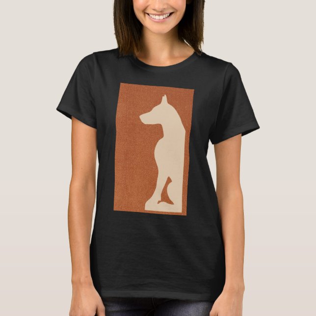 Doberman Hund 950 T Shirt (Framsida)