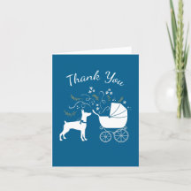 Doberman Hund Baby Shower Dobie Pinscher