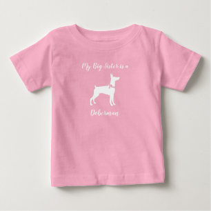 Doberman Hund Baby Shower Puppy Dobie Pinscher T Shirt