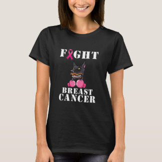 Doberman Hund Kamp mot bröstcancer T Shirt