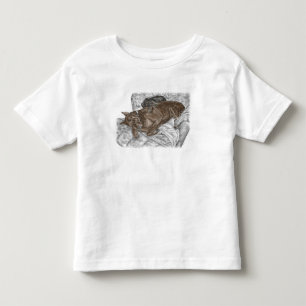 Doberman Hund och Puppy T Shirt
