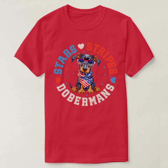 Doberman Hund T Shirt (Design framsida)